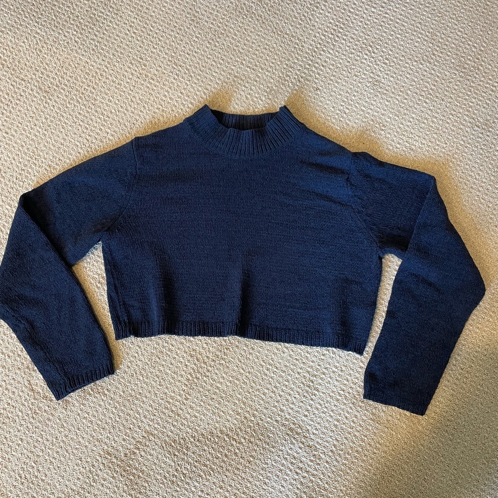 Wild Fable Dark Blue Knit Sweater